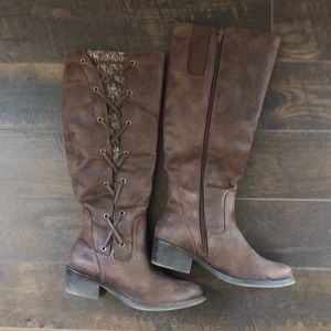 Brown knee high boots Sz.7